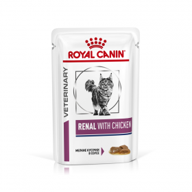Роял канин Ренал с курицей в соусе для кошек (Renal Chicken) пауч 85г.