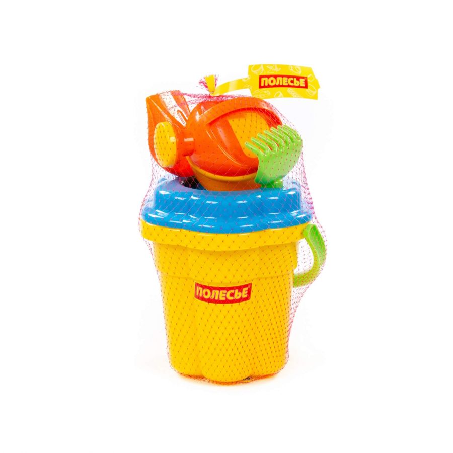 Набор №280: ведро-цветок большое, ситечко-цветок большое, лопатка №5, грабельки №5, лейка малая №4