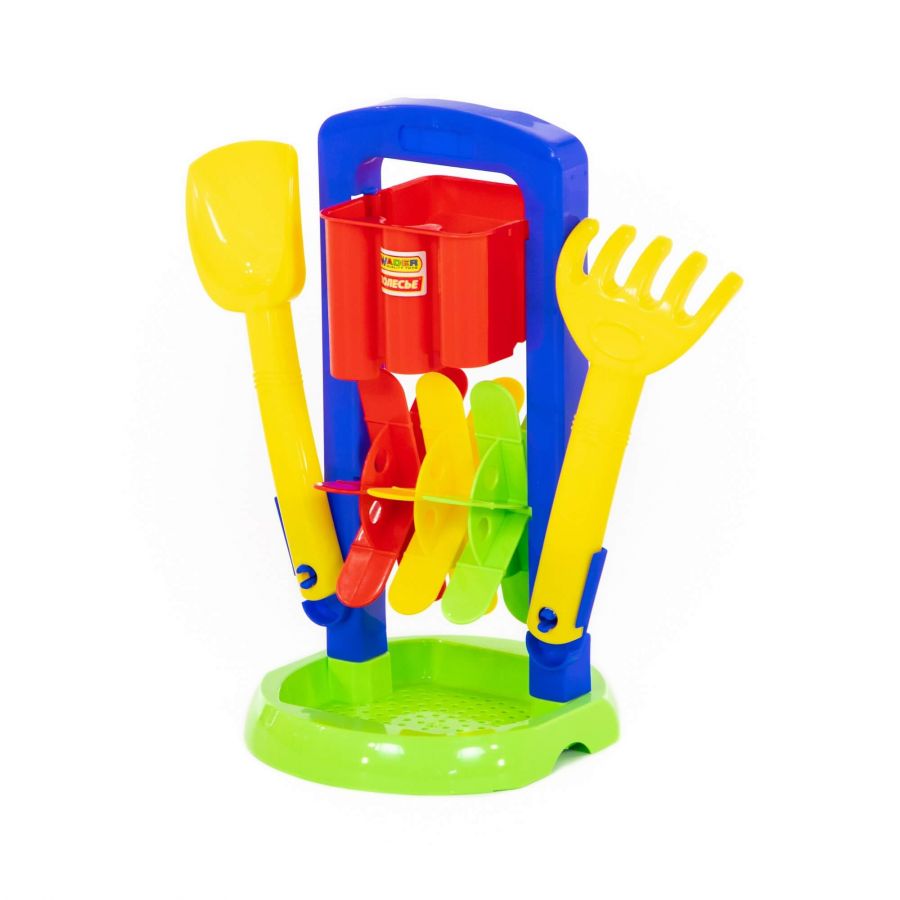 Набор №413: песочная мельница №4, лопатка №31, грабельки №31