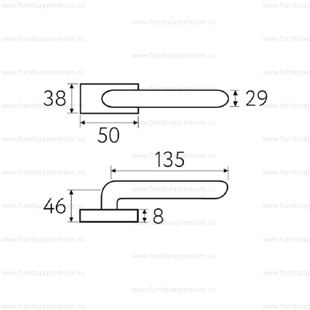 Ручка Fratelli Cattini Cosmo Natura Sole 6 White