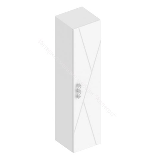 Шкаф 1-ств. малый "Сандра" Белый лофт