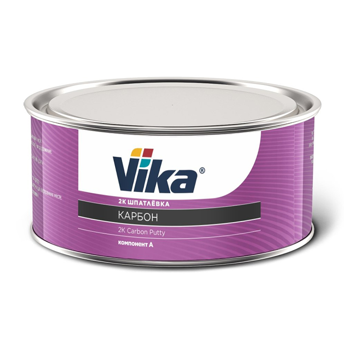 Vika Шпатлевка карбон 2К, черная, объем 1кг.