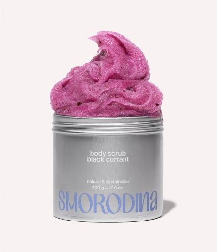 SmoRodina Скраб-желе «Чёрная смородина» сахарно-соляной, 300 гр