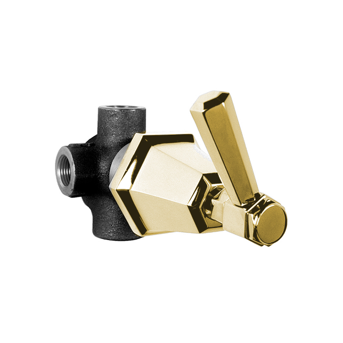 Изображение Встраиваемый переключатель Stella Eccelsa для ванны/душа 0/150 цвет: золото