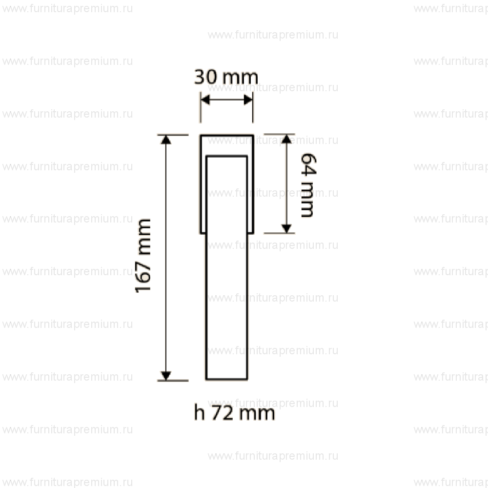 Оконная ручка Linea Cali Aqua 1440 DK