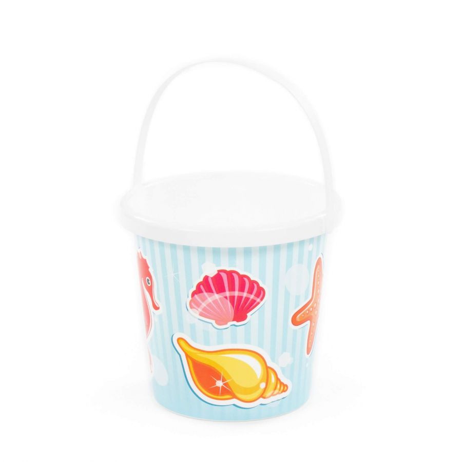 Ведро с наклейкой