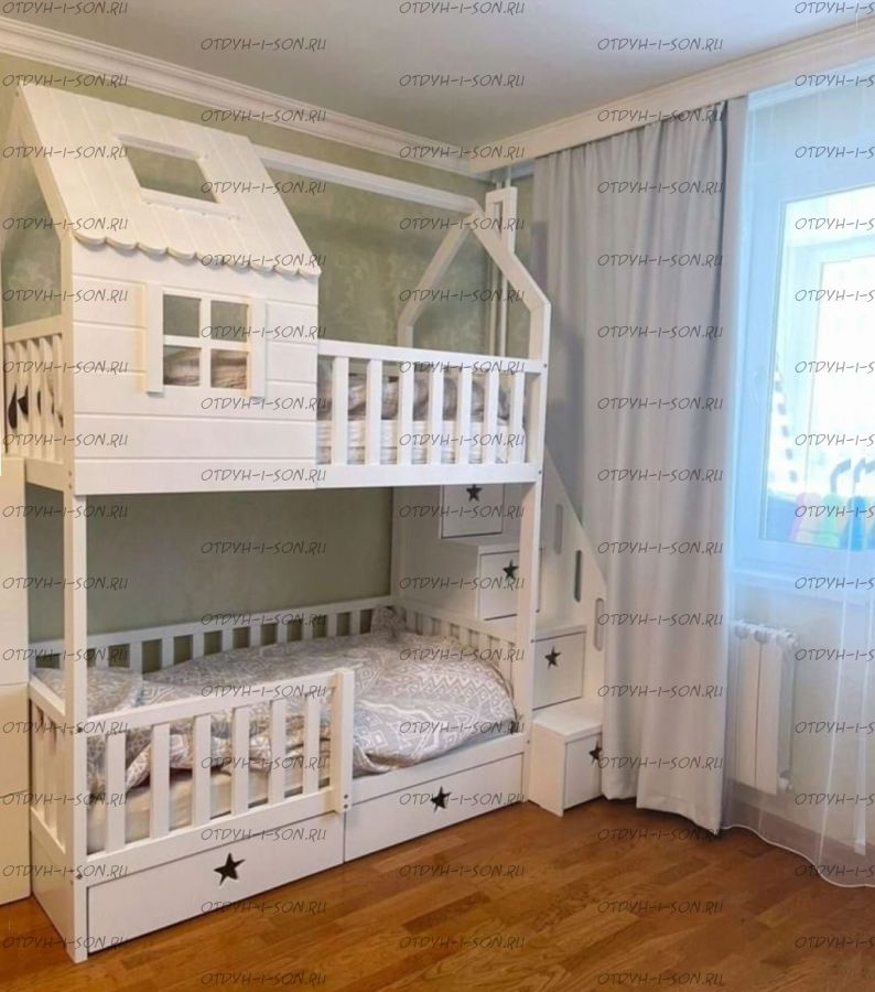 Кровать двухъярусная Домик Standard №34С