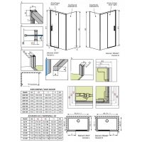 Душевое ограждение Radaway Idea KDS с раздвижной дверью 130х100 см схема 2