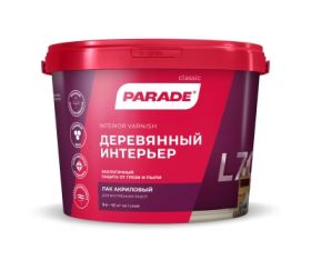Лак Акриловый Parade L70 Деревянный Интерьер 2.5л Полуматовый / Параде Л70.