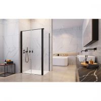 Закрытое стеклянное душевое ограждение Radaway Nes 8 DWD+S с двойной дверью 80х70  см схема 5