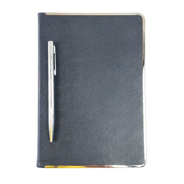 Набор ежедневник и ручка Монтрос черный