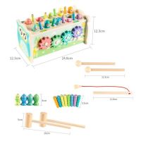 Логический центр 4 в 1 «Рыбалка, стучалка, металлофон, крутилка» 12,5х12,5х24,5 см